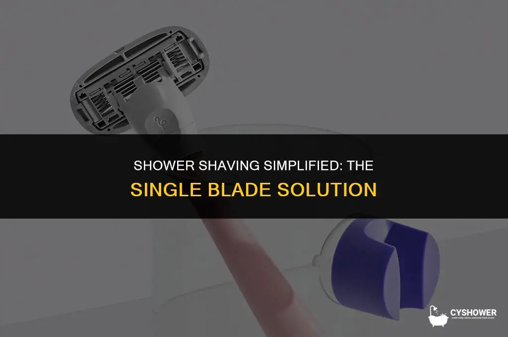 can i use one blade in the shower