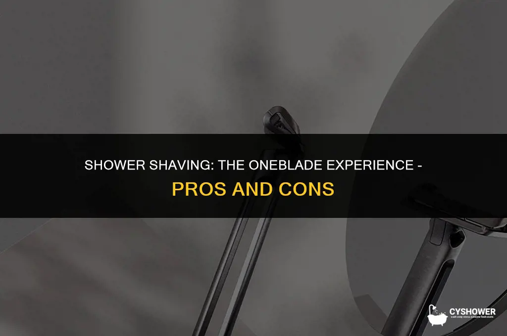 can i use oneblade in the shower