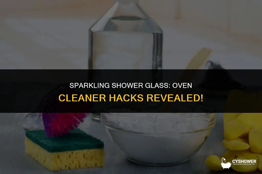 can i use oven cleaner on shower glass