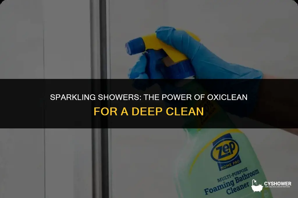 can i use oxiclean to clean my shower