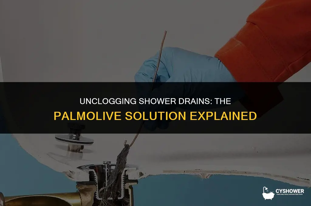 can i use palmolive to unclog my shower drain