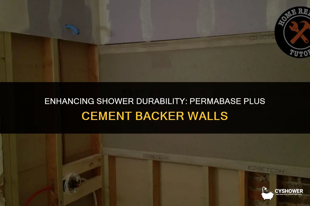 can i use permabase plus cement backer for shower walls