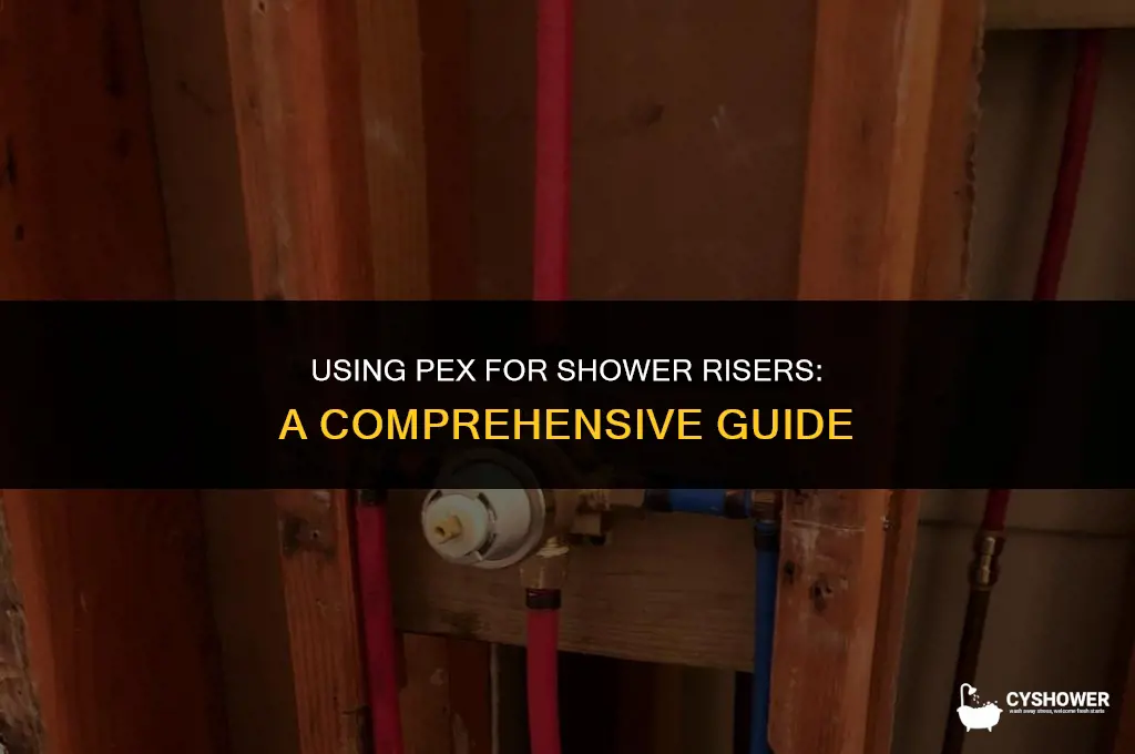 can i use pex for shower riser