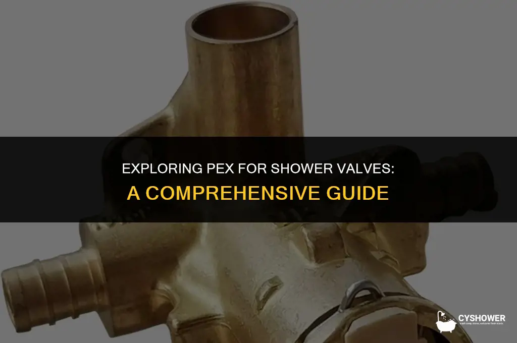 can i use pex for shower valve