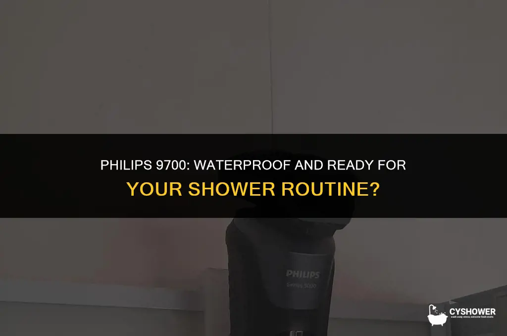can i use philips 9700 in shower