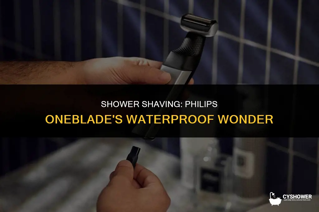can i use philips one blade in shower