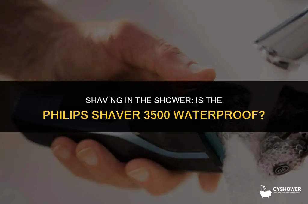can i use philips shaver 3500 in shower