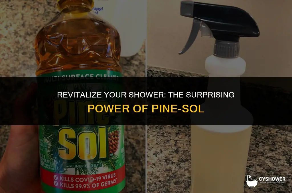 can i use pinesol to clean a shower