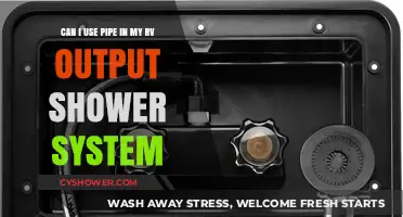 RV Shower System Upgrade: Can I Use Pipe for Output?