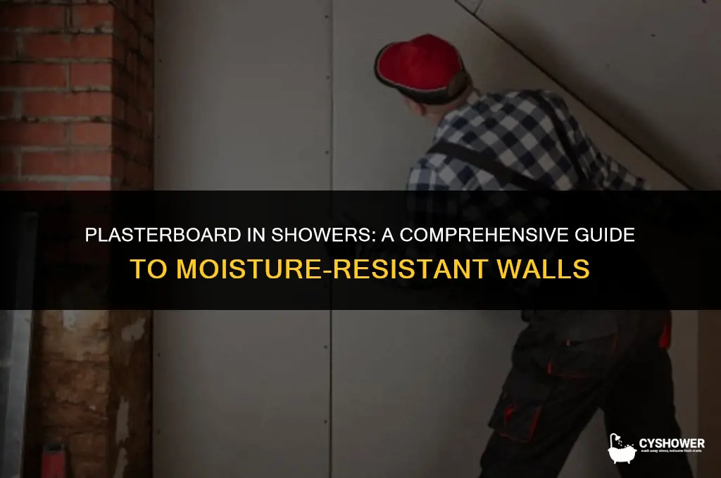 can i use plasterboard in a shower