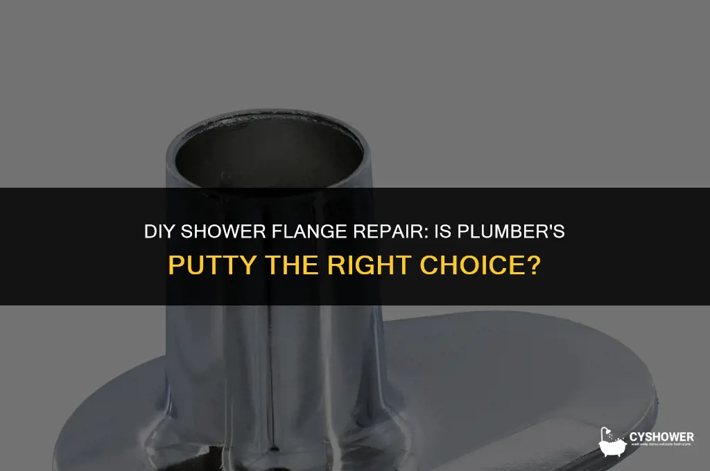 can i use plumbers putty for a shower flange