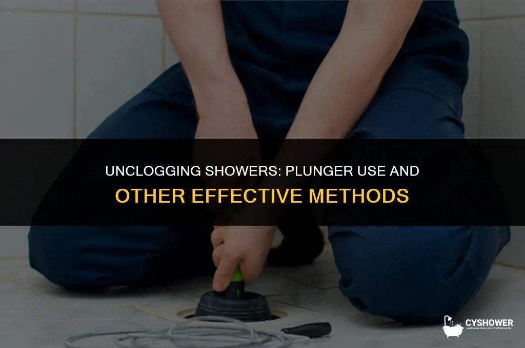can i use plunger in shower