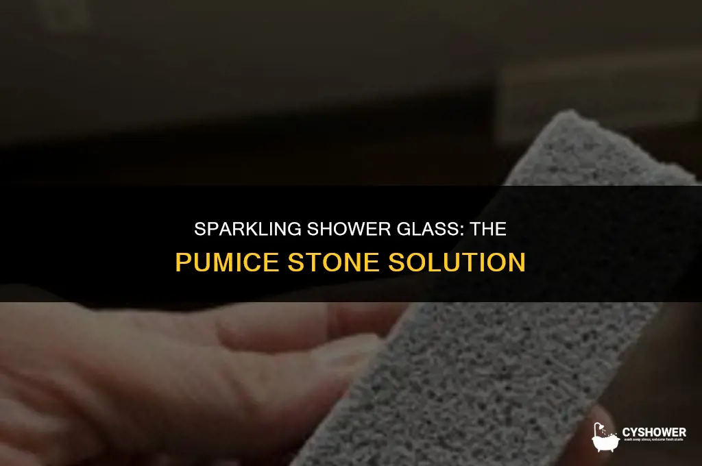 can i use pumice on shower glass