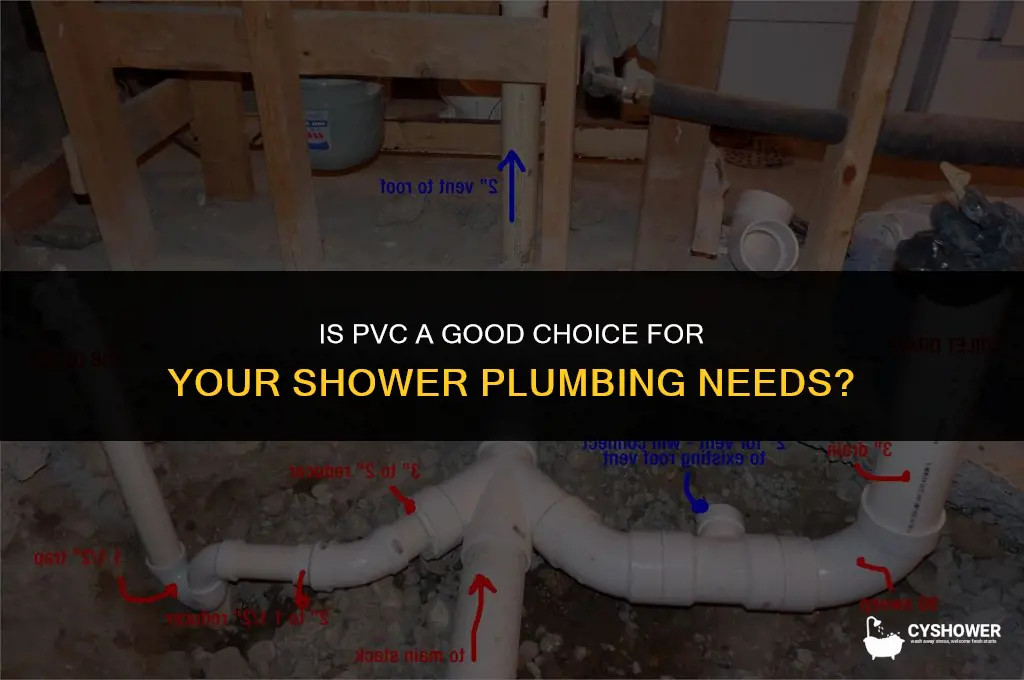 can i use pvc for shower plumbing