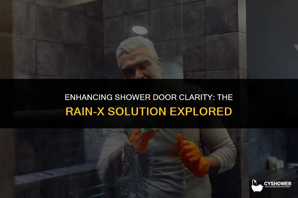 can i use rain x on glass shower door