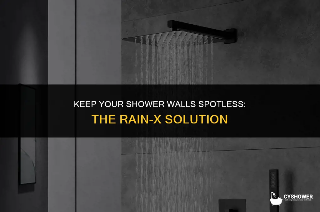 can i use rain x on my shower walls