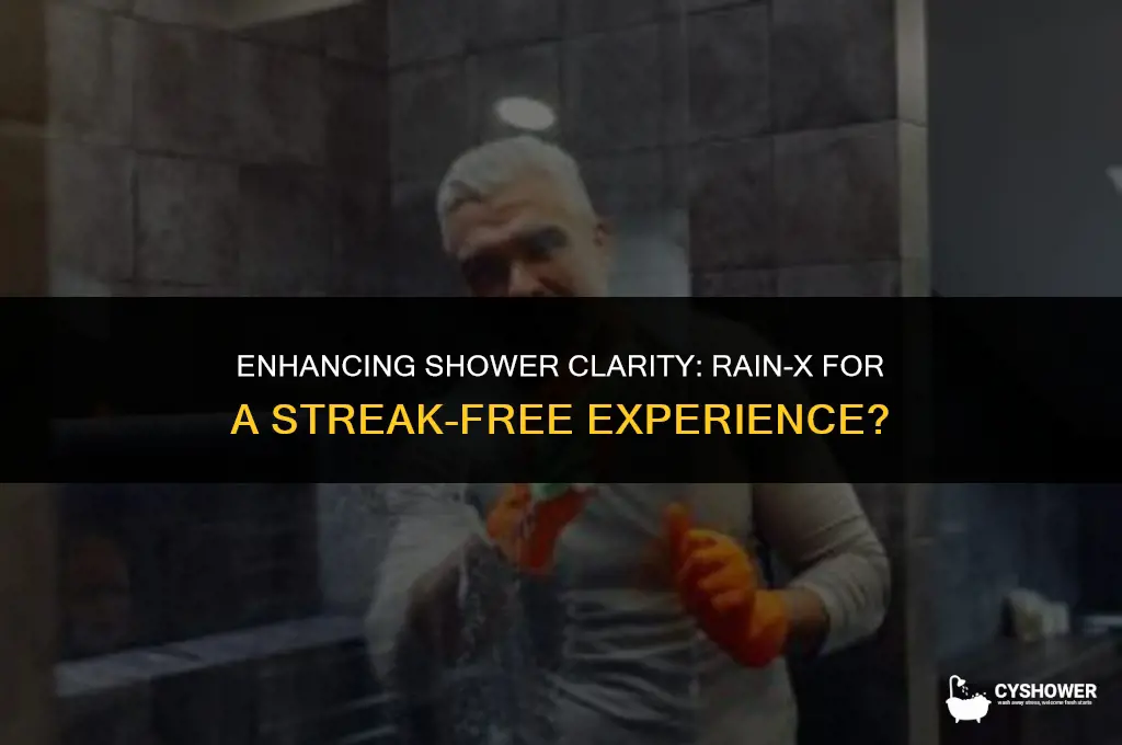can i use rainx on my shower door