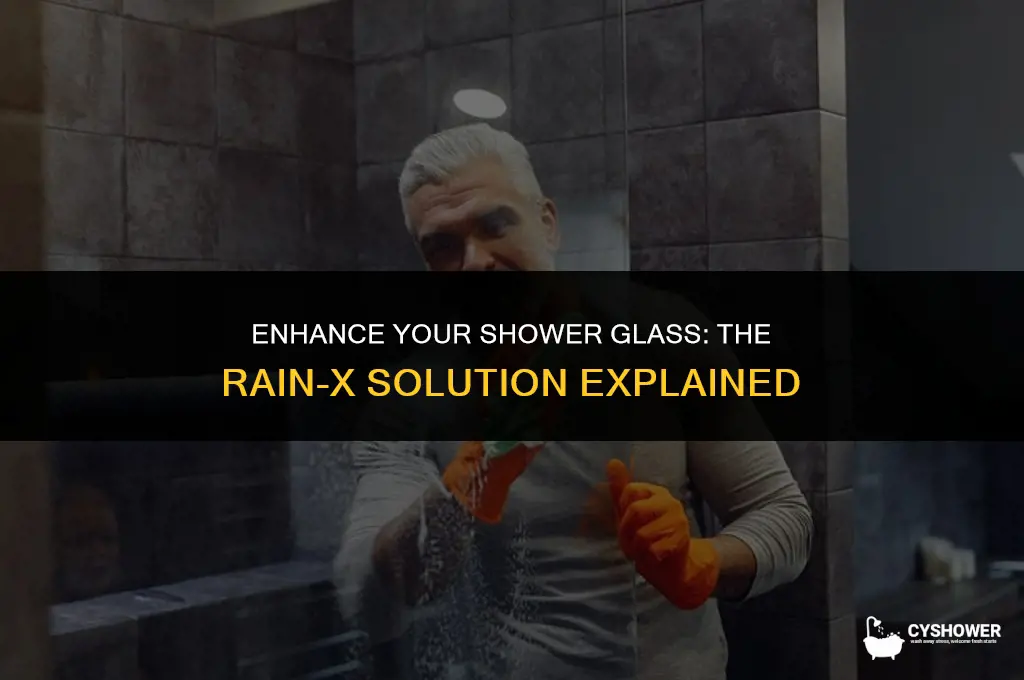can i use rainx on my shower glass