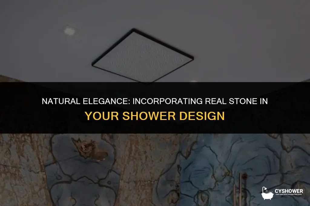 can i use real stone in a shower