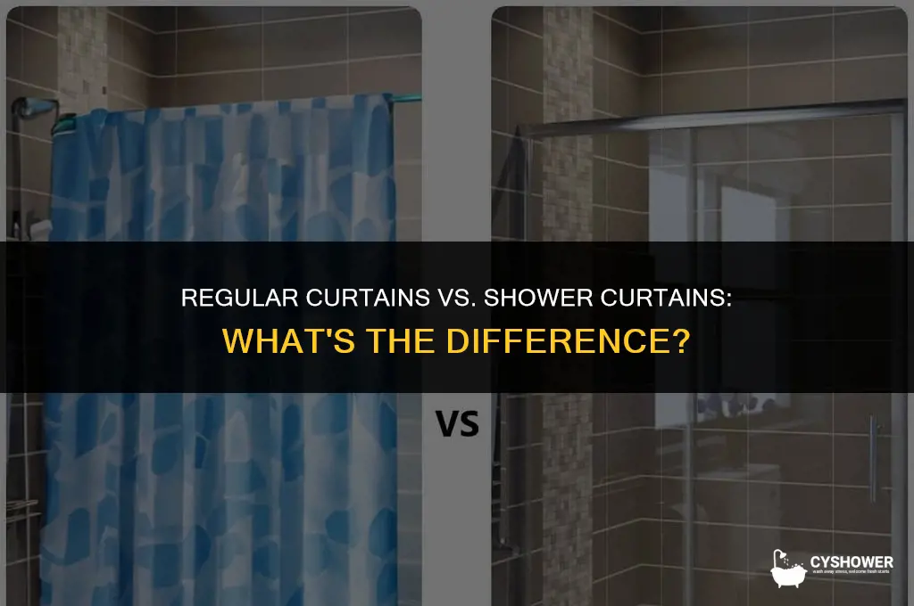 can i use regular curtains for a shower curtain