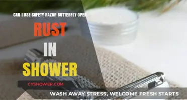 Shower Shaving Safety: Can You Use a Butterfly Open Rust Razor?