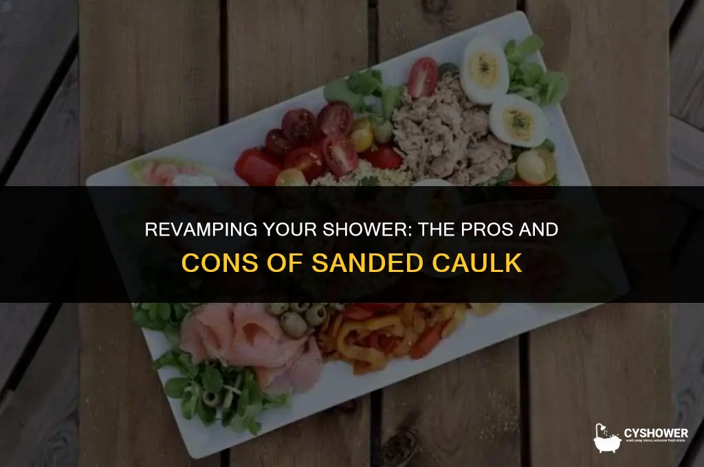 can i use sanded caulk in shower