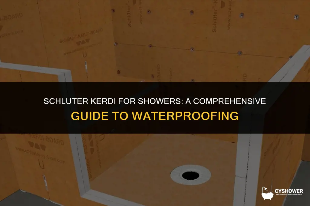 can i use schluter kerdi for shower