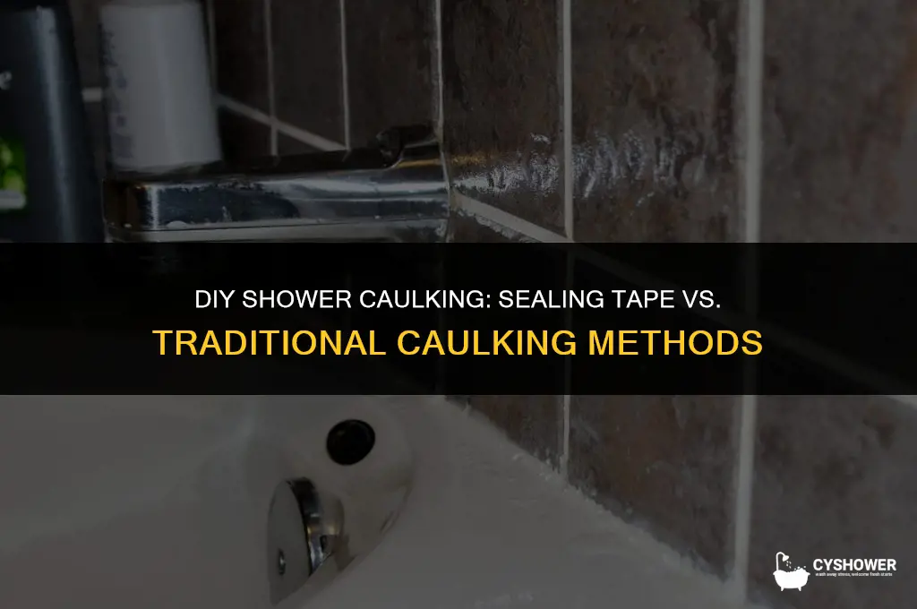 can i use sealing tape to caulk a shower