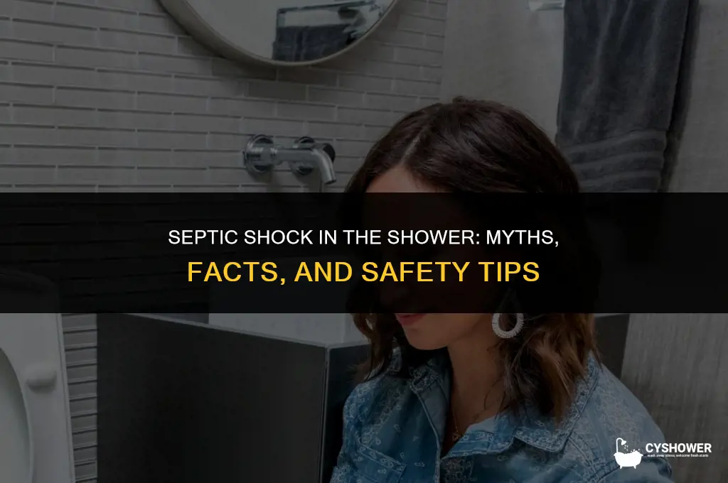 can i use septic shock in a shower