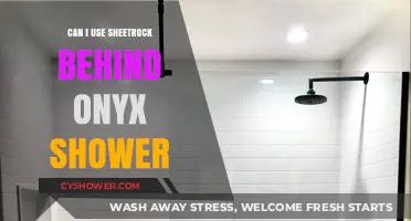 Onyx Shower Installation: Can Sheetrock Be Used as a Backing?