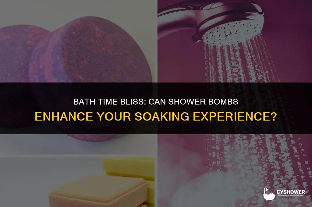 can i use shower bombs in the bath