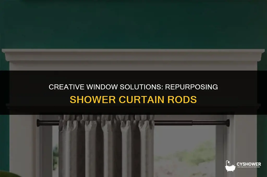 can i use shower curtain rod for window