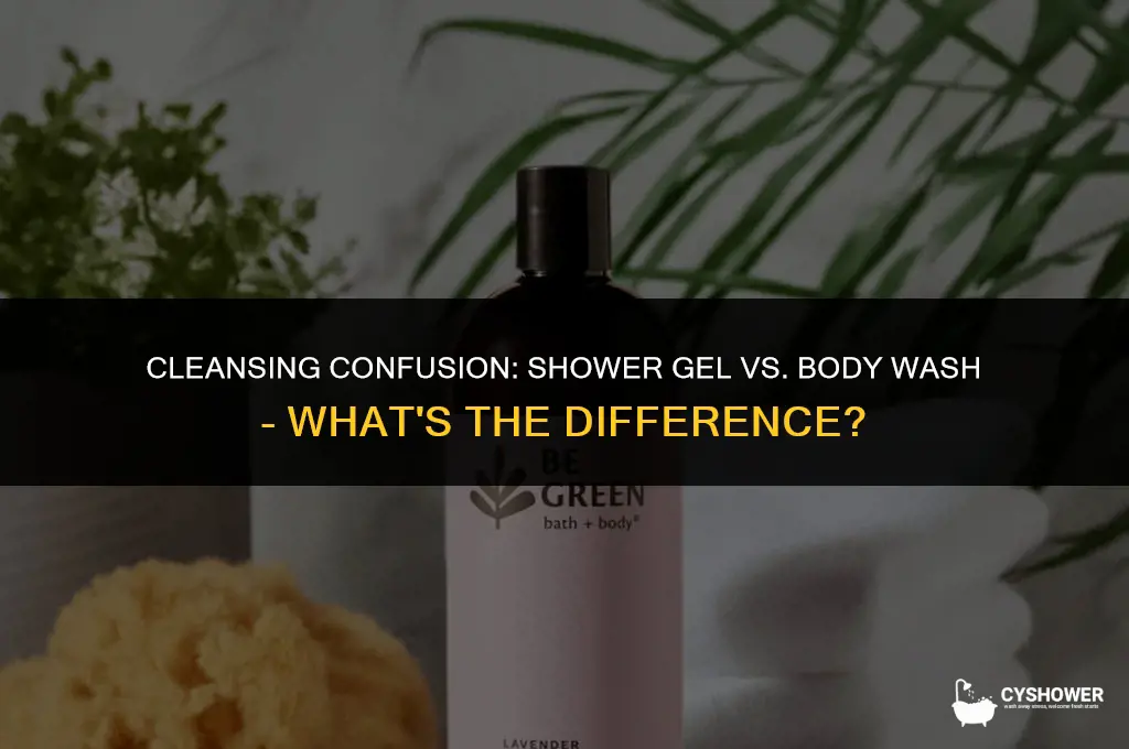 can i use shower gel as body wash