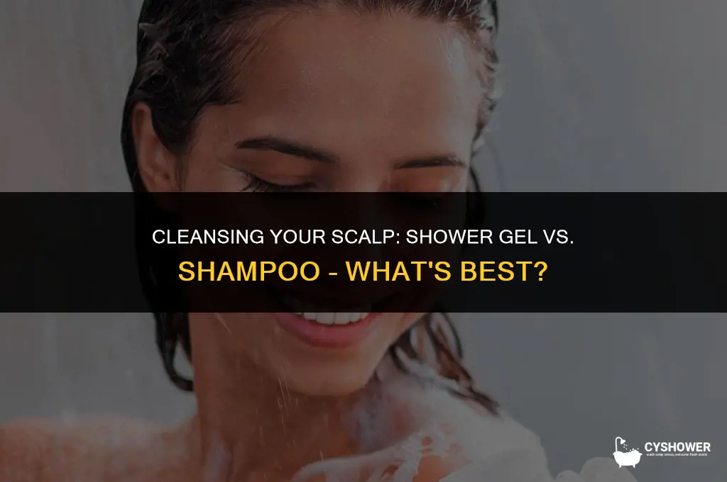 can i use shower gel on scalp
