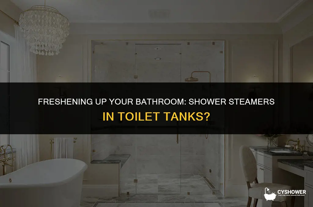 can i use shower steamer in my toilet tank