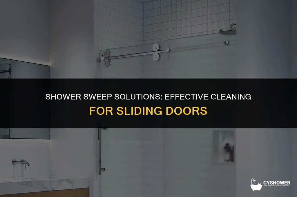 can i use shower sweep on sliding shower doors