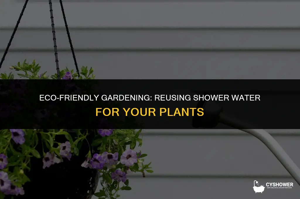 can i use shower water on my garden