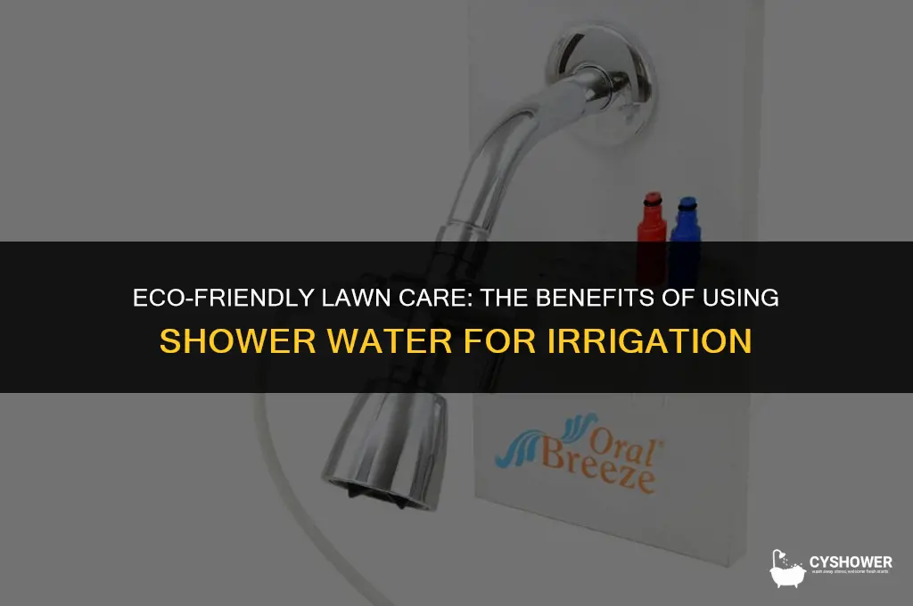 can i use shower water on my lawn