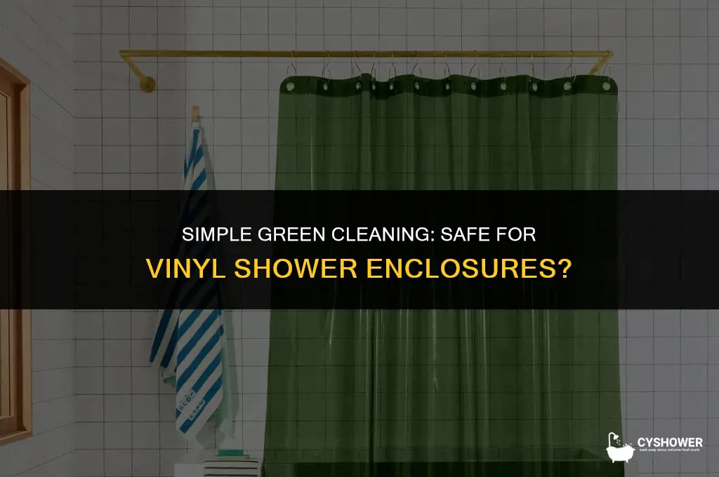 can i use simple freen in a vinyl shower enclosure