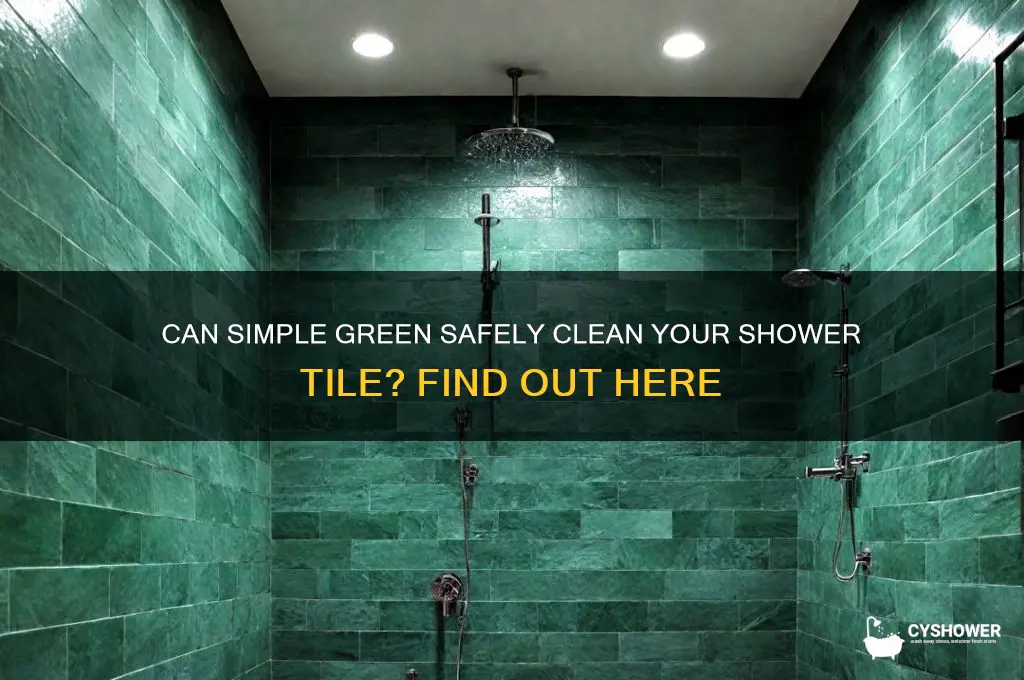 can i use simple green on my shower tile