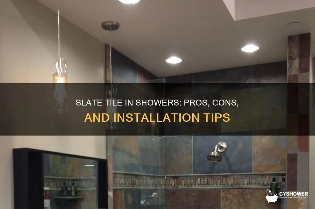can i use slate tile in a shower