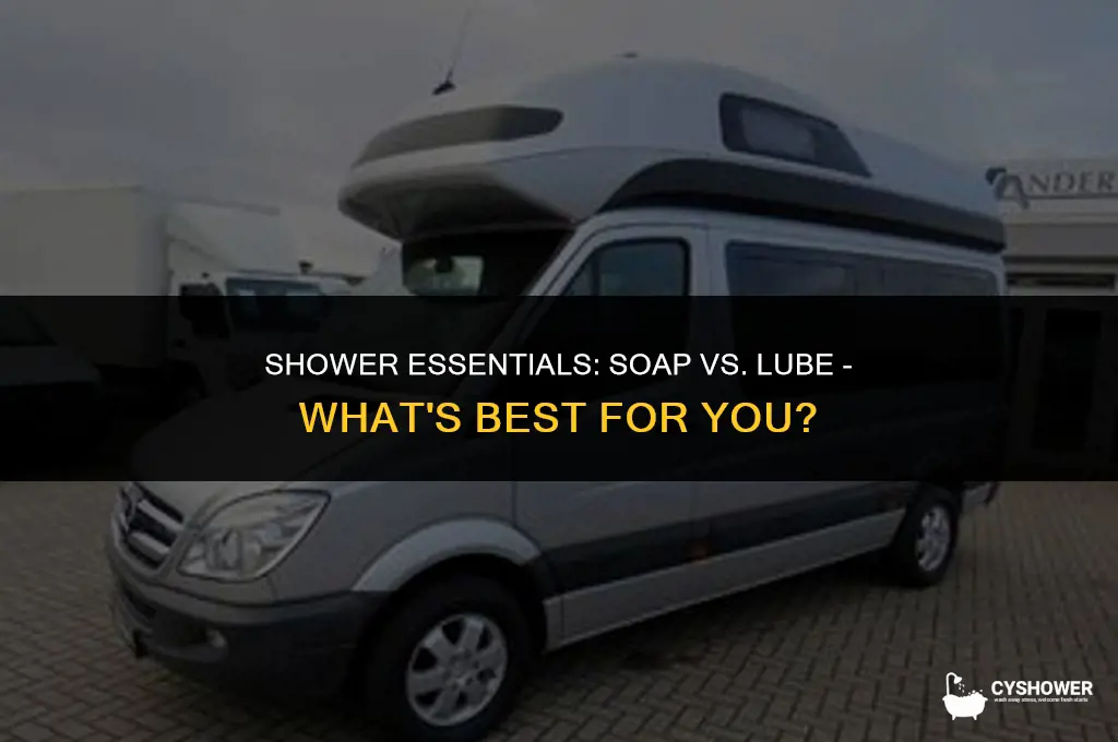 can i use soap instead of lube in the shower