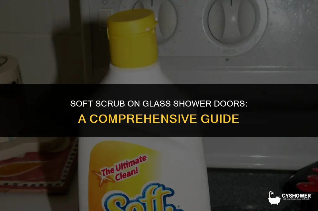 can i use soft scrub on glass shower doors