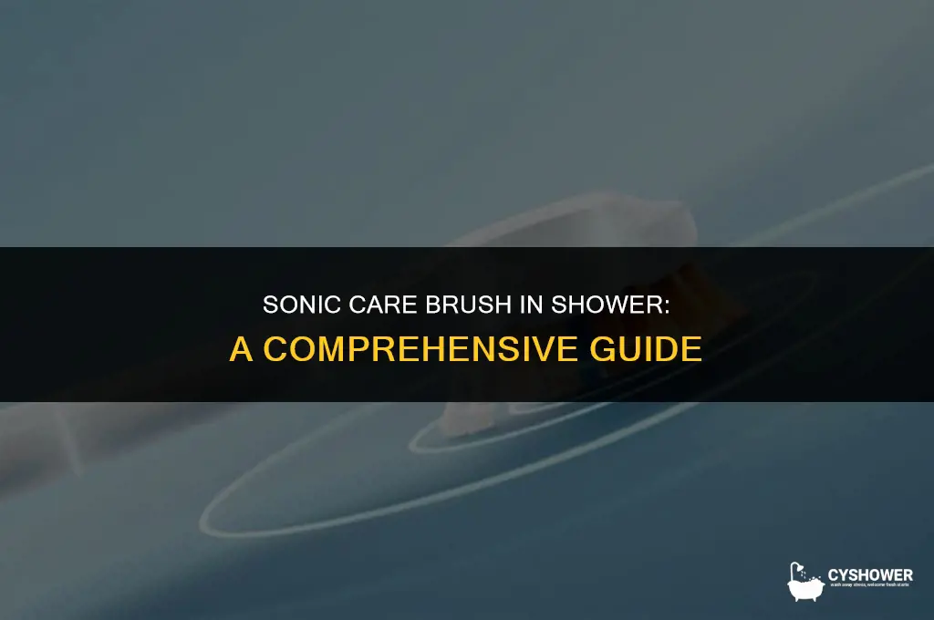 can i use sonic care brush in shower