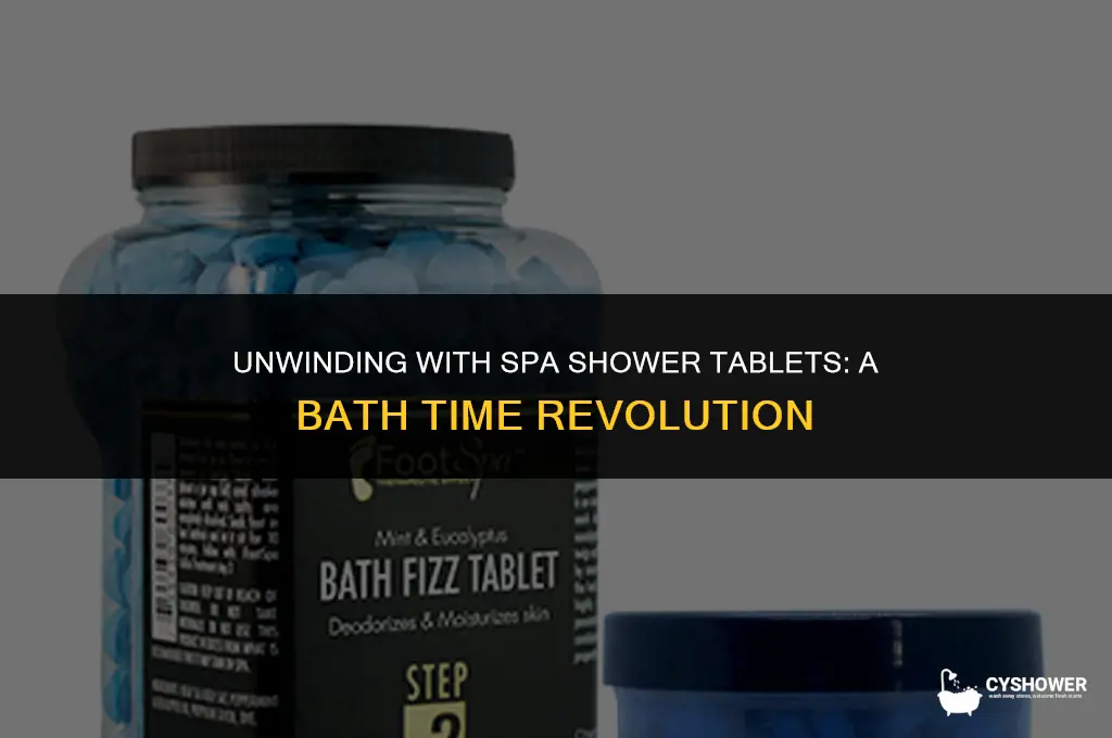 can i use spa shower tablets in bath