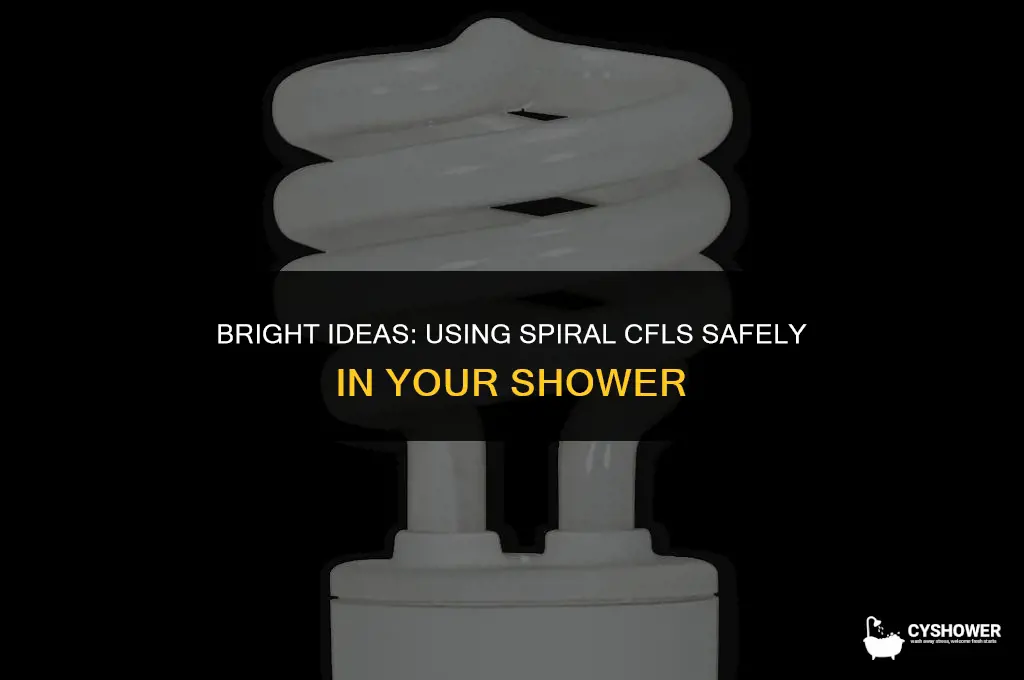 can i use spiral cfl in shower