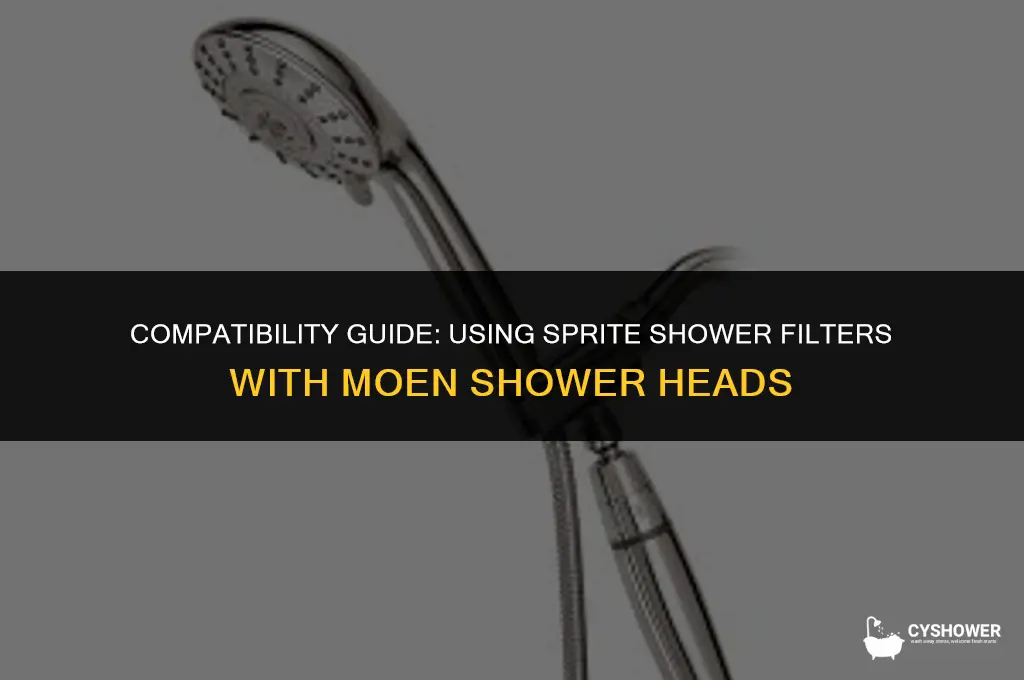 can i use sprite shower filter with moen shower head