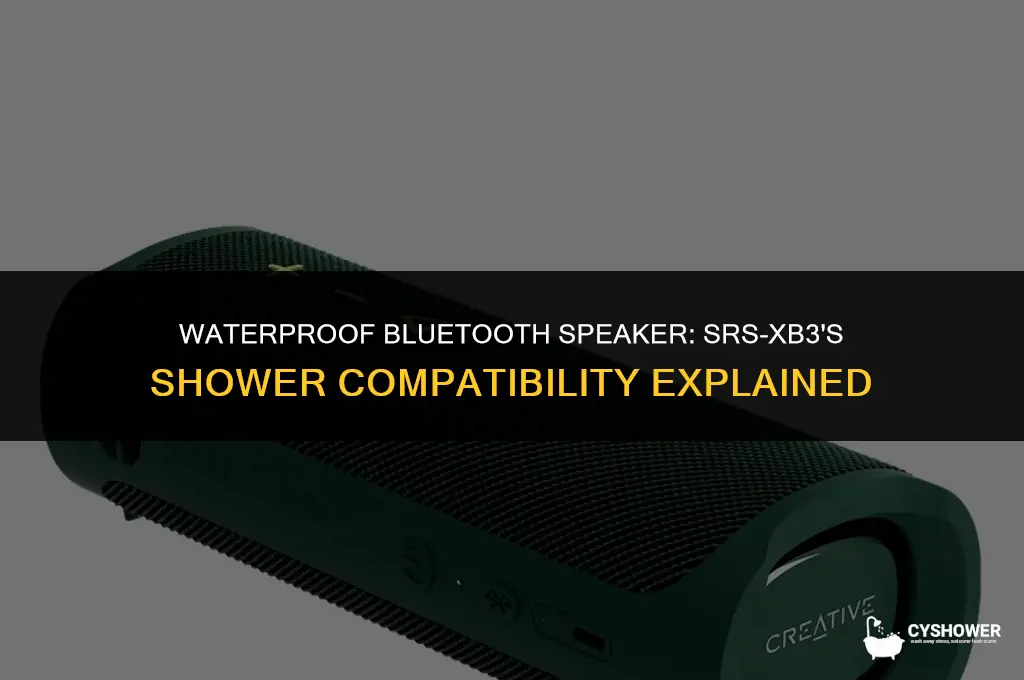 can i use srs-xb3 in shower