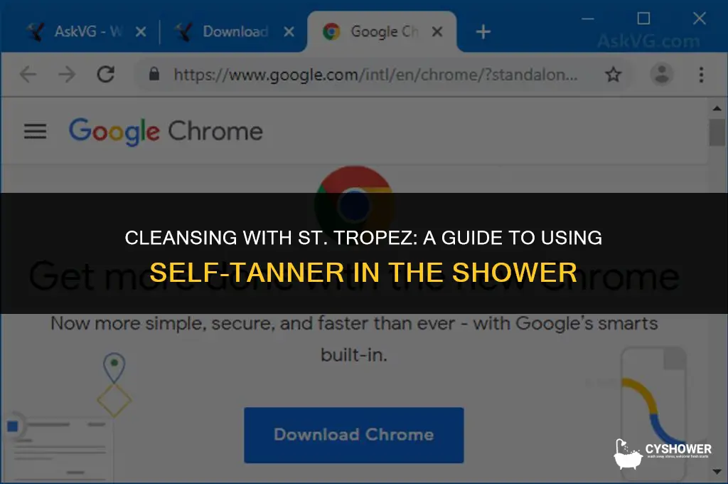 can i use st tropez in shower on my face