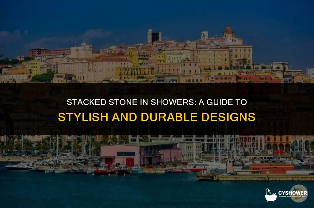 can i use stacked stone in a shower